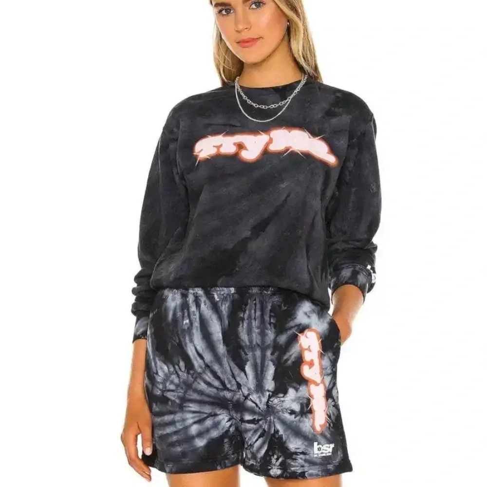 New! Revolve BSR by Samii Ryan Try Me tie dye sweatshirt NWOT 635